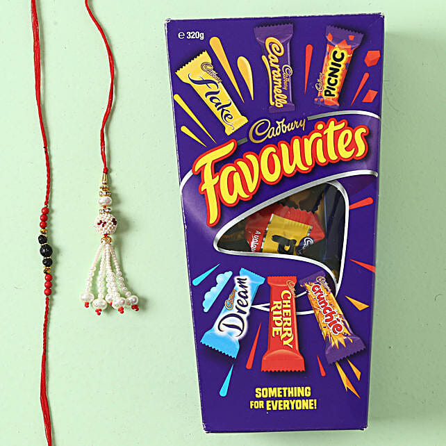 Family Two Rakhi Set with Cadbury Favourite