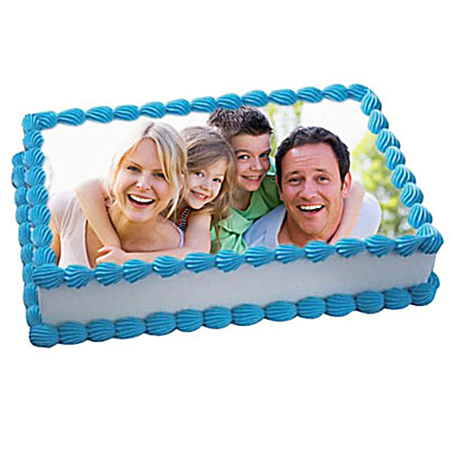 1kg Yummy Vanilla Photo Cake by FNP