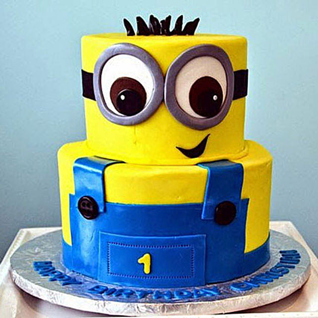 2 Tier Minion Cake 5kg