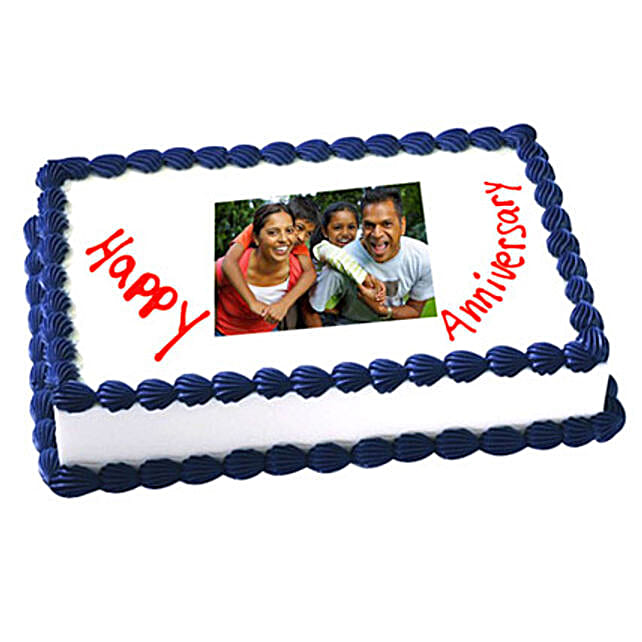 2kg Anniversary Photo Cake Eggless by FNP