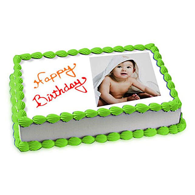 2kg Photo Cake Pineapple Eggless by FNP