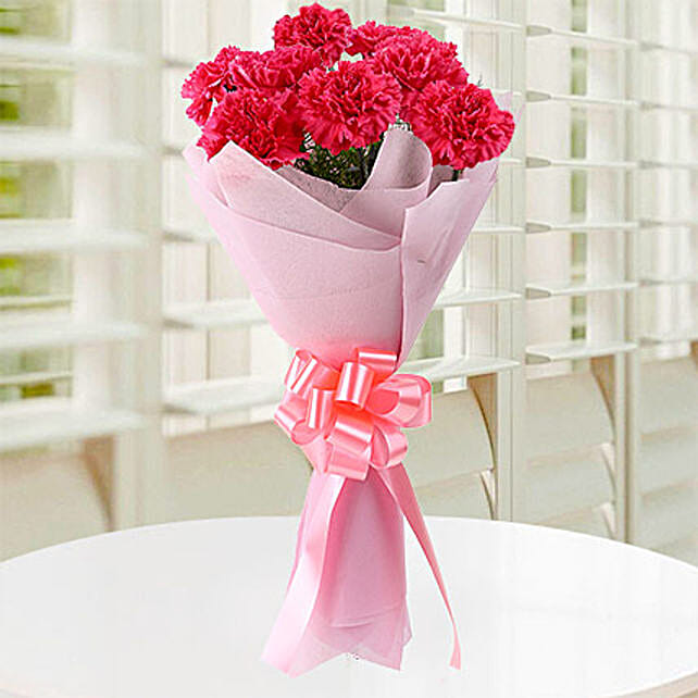 Beautiful Pink Carnations Bouquet Gift Pink Carnations N Love Bunch