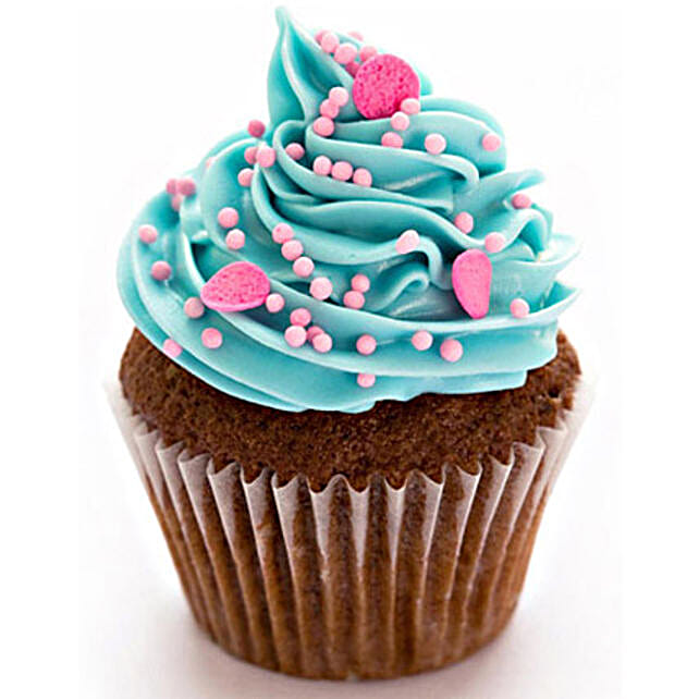 Blue Pink Fantasy Cupcakes 12 Eggless