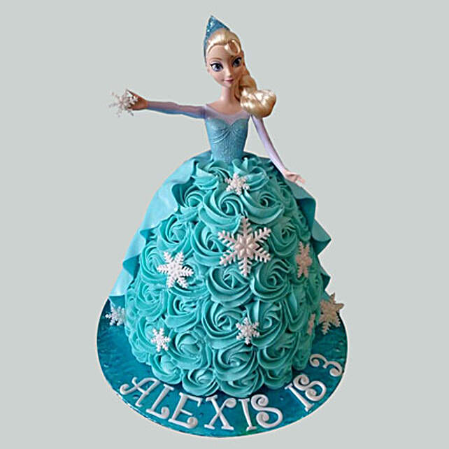 Blue Roses Barbie Cake Truffle 3kg Eggless