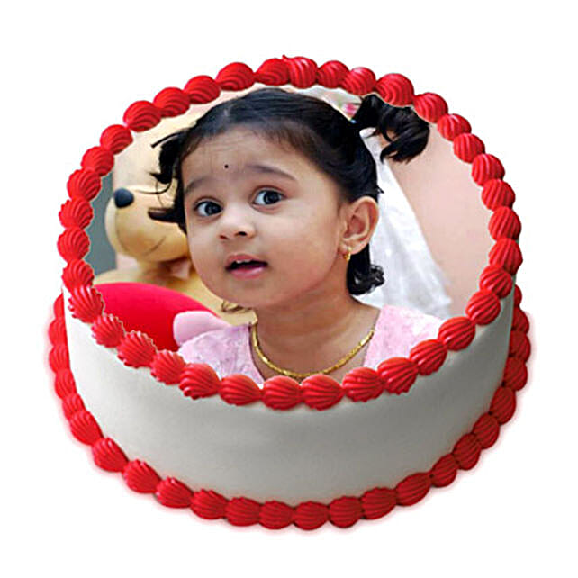 Butterscotch Delight Photo Cake 1kg Eggless