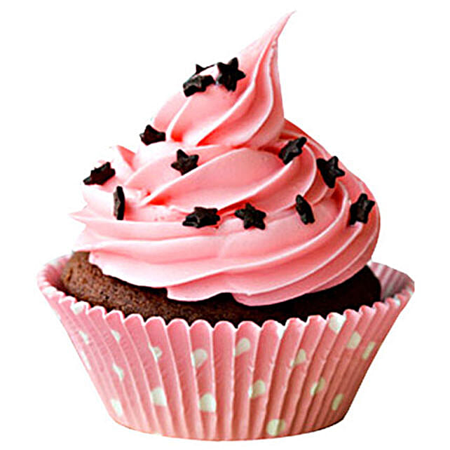 Chocolate Star Cupcakes 6 Eggless