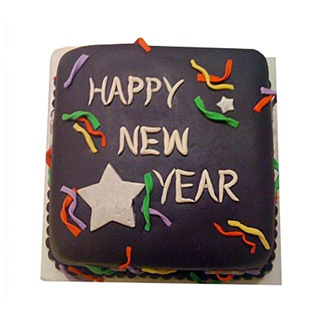 Chocolaty New Year Cake 3kg Eggless