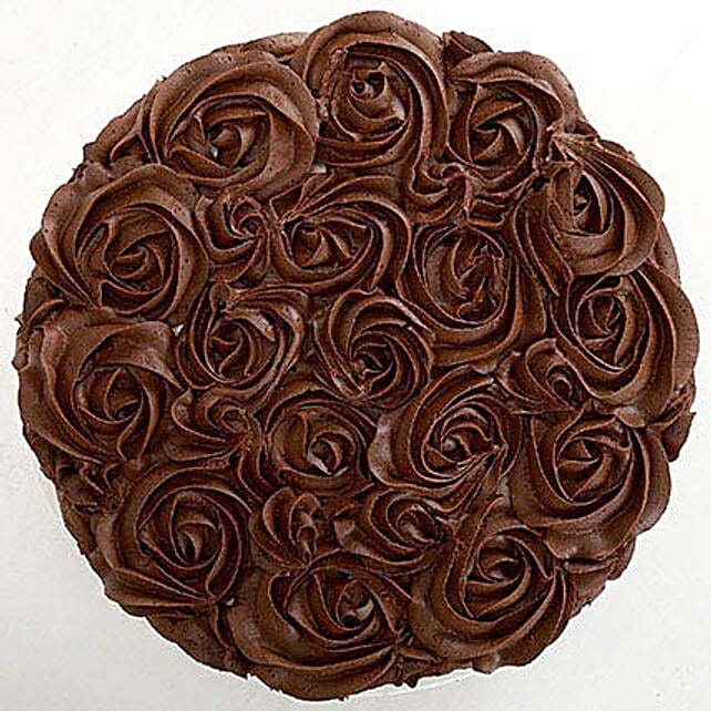 Chocolaty Rose Cake 1kg Eggless