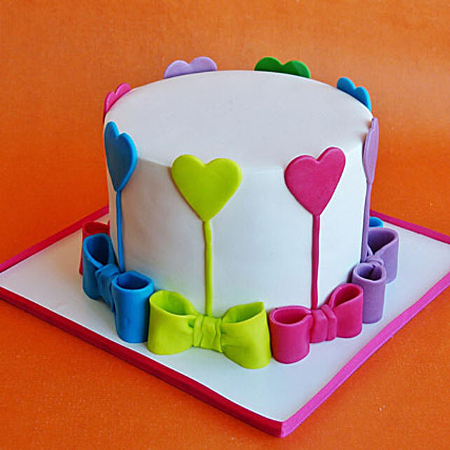 Colors Of Love Cake 2kg Vanilla Eggless