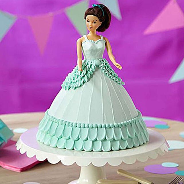 Cool Blue Barbie Cake Truffle 2kg