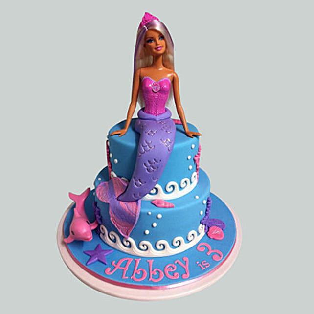 Cute Mermaid Barbie Cake 3kg