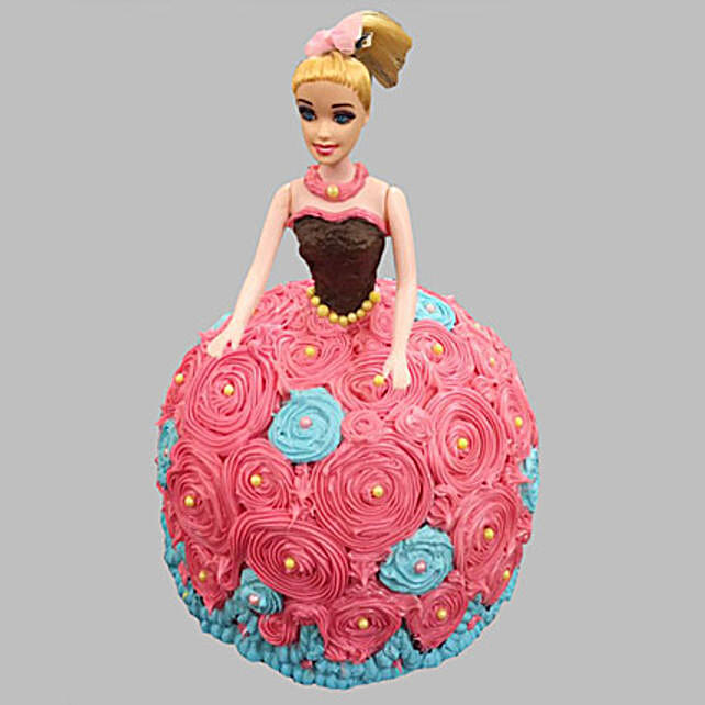 Dashing Barbie Cake Chocolate 2kg Eggless