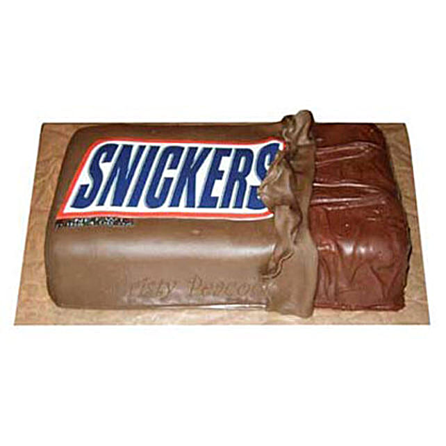 Deep Nutty Snickers Cake 3kg Eggless