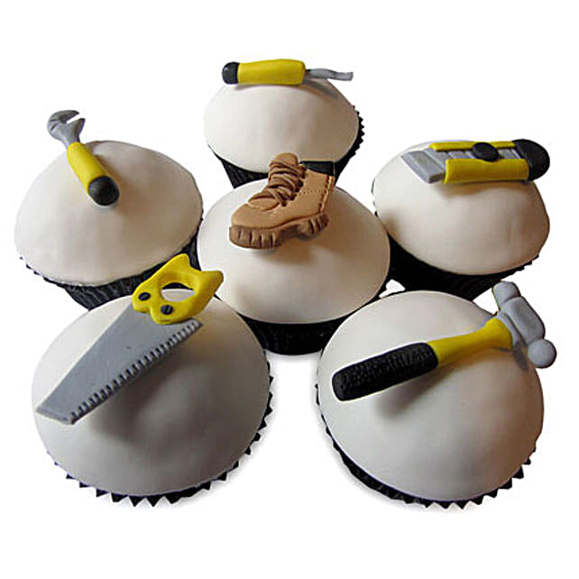 Delectable Cupcakes For My Dad 12 Eggless