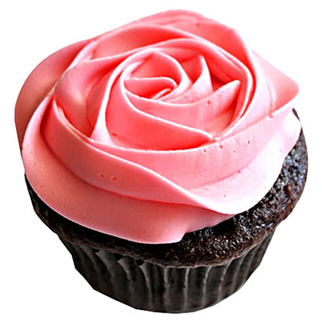 Delicious Rose Cupcakes 6 Eggless