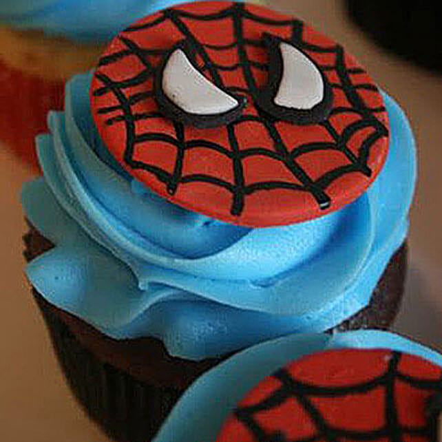 Delicious Spiderman Cupcakes 6