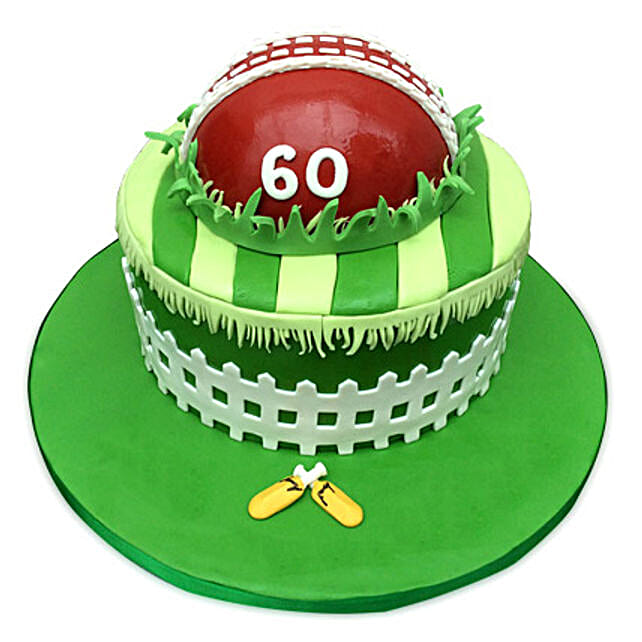 Designer Cricket Fever Cake 3kg Eggless Black Forest