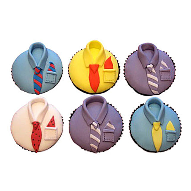 Designer Cupcakes For Dad 24 Eggless
