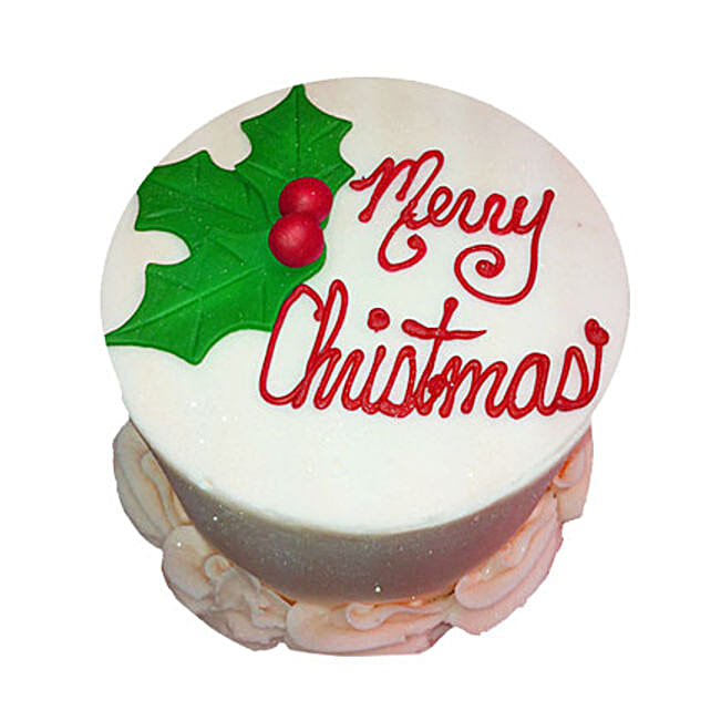 Elegant Christmas Cake 1kg Eggless