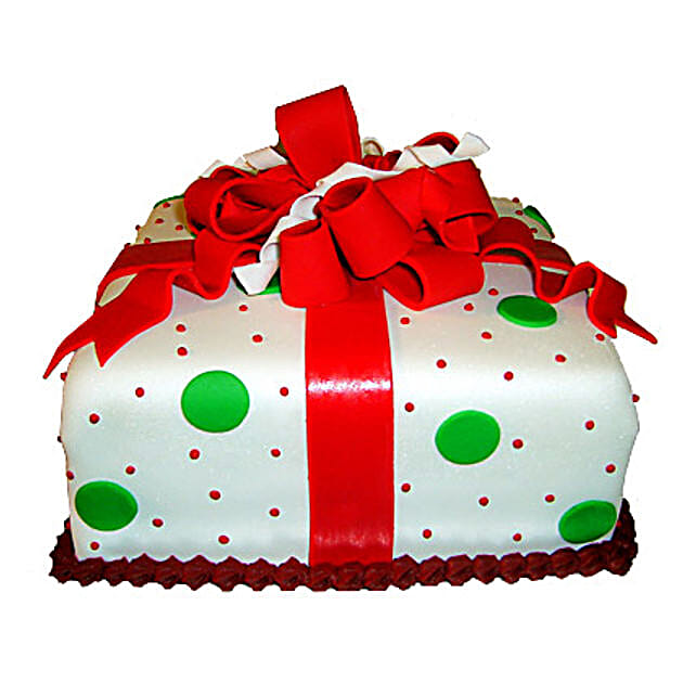 Exquisite Christmas Gift Cake 3kg Eggless