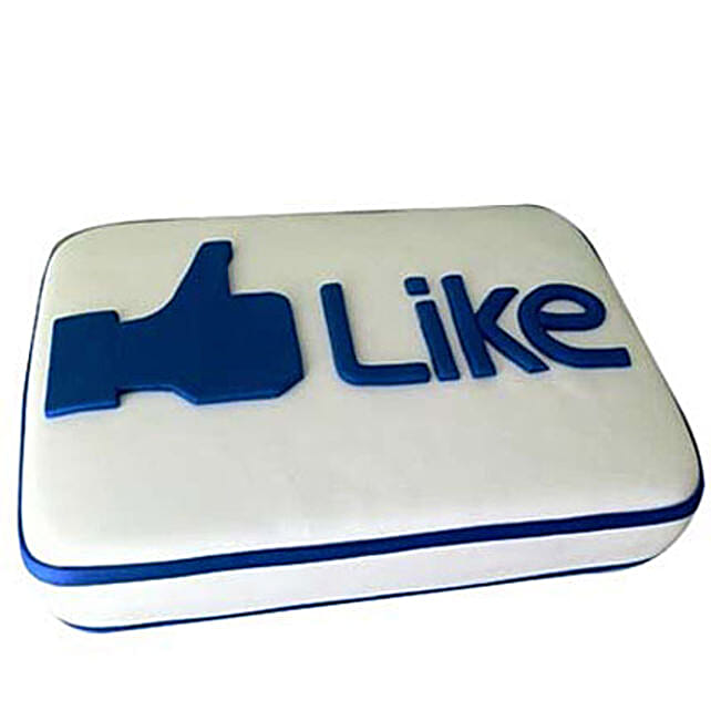 Facebook Customized Cake 2kg Eggless Chocolate