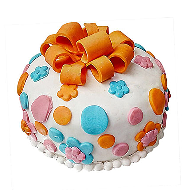 Fondant Baby Bash Cake 1 Kg Vanilla