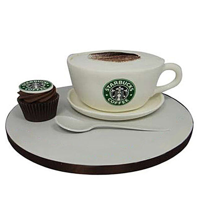 Forever Starbucks Cake 3kg Chocolate Eggless