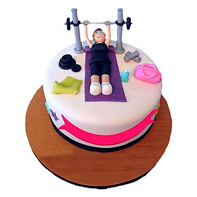 Gym Cake 3kg Eggless Vanilla