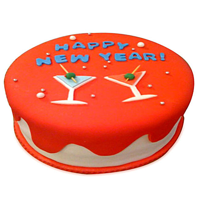 Happy New Year Cake 3kg Eggless