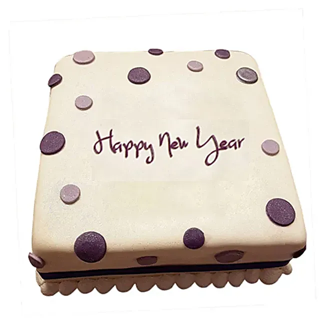 Happy New Year Fondant Cake 2kg