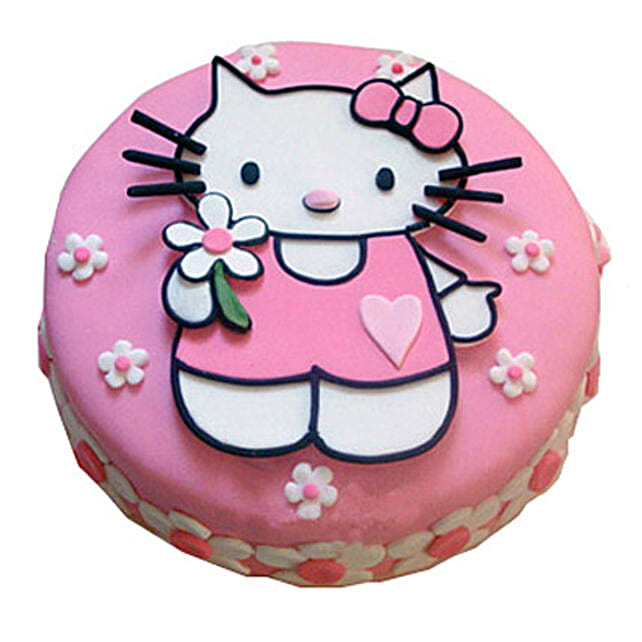 Hello Kitty Birthday Cake 2kg Vanilla Eggless