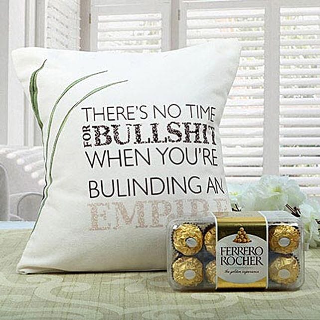Inspiring Chocolate Cushion Combo