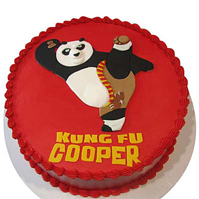 Kicking Po Cake 2Kg Eggless Chocolate