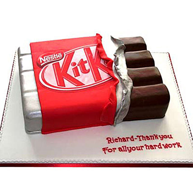 Kit Kat Shaped Cake 3kg Eggless