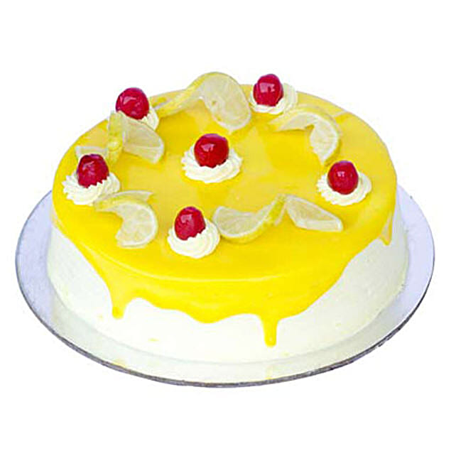 Lemon Vanilla Cake 2kg Eggless