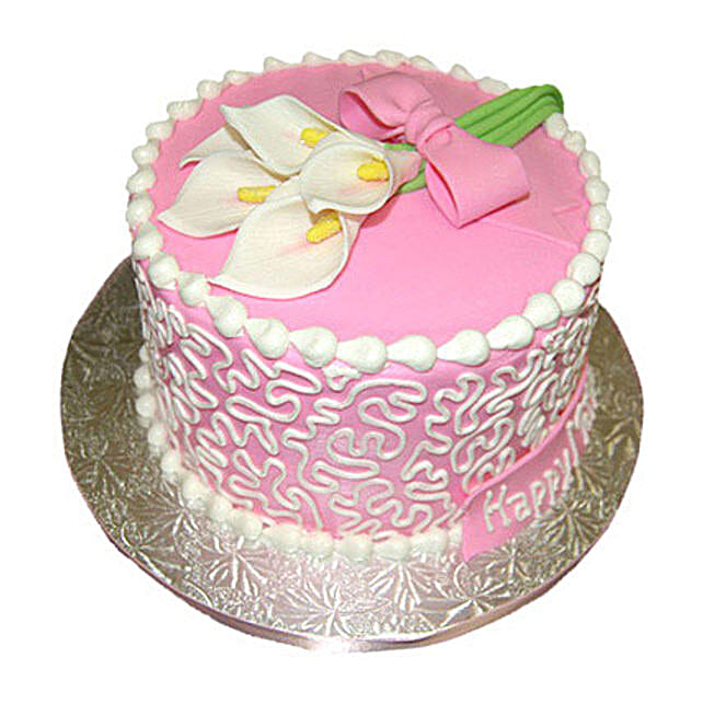 Lily Cake 1kg Vanilla Eggless