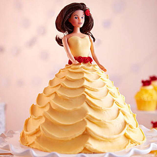Lovely Barbie Cake Truffle 3kg Eggless