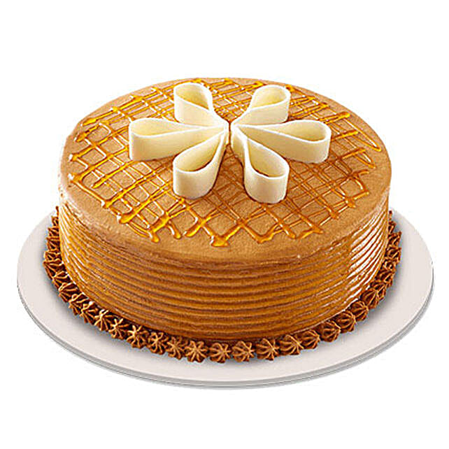 Lush Caramelt Cake half kg Eggless