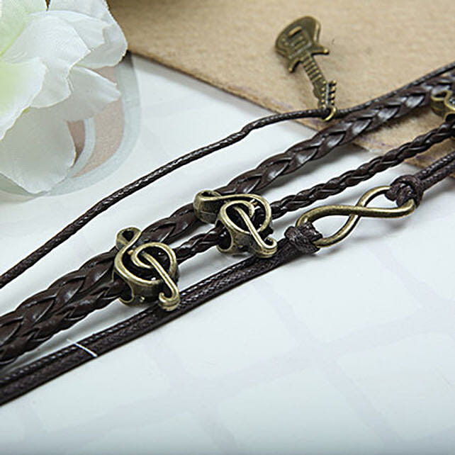 Music Leather Unisex Bracelet