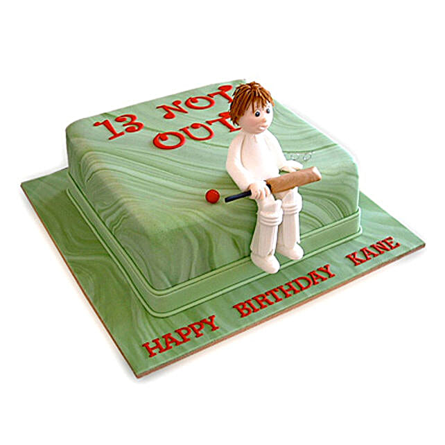 Not Out Cricket Cake 2Kg Eggless Chocolate
