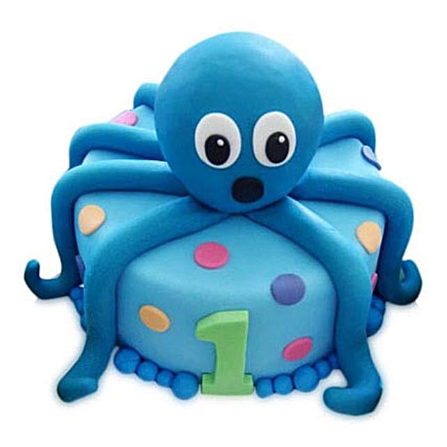 Octopus Cake 3Kg Eggless Chocolate