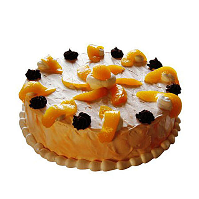 Orange Trickle Cake 1kg Eggless