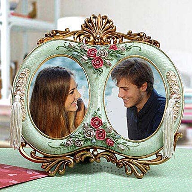 Personalised Antique Duo Photo Frame