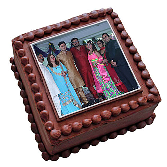 Photo Square Chocolate Cake 1kg