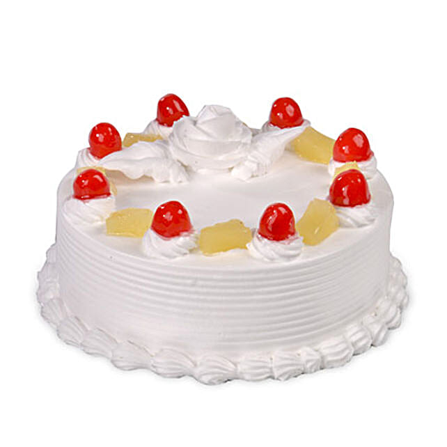 Pineapple Gateaux 1kg Eggless