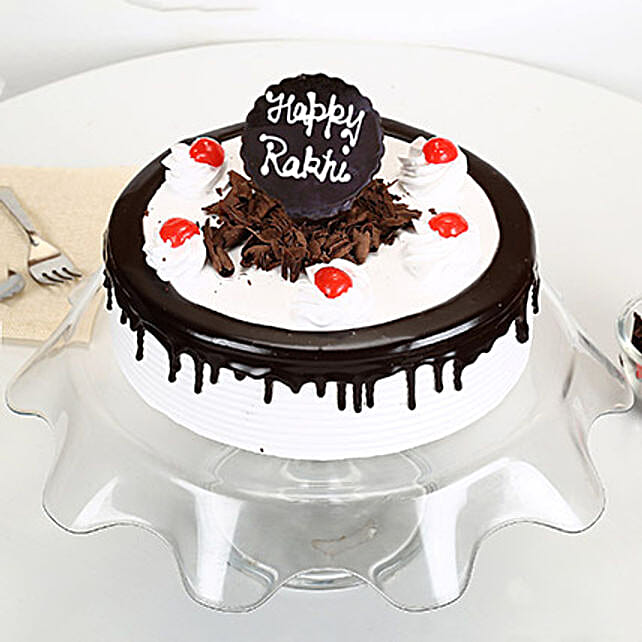 Rakhi with Blackforest Cake half kg