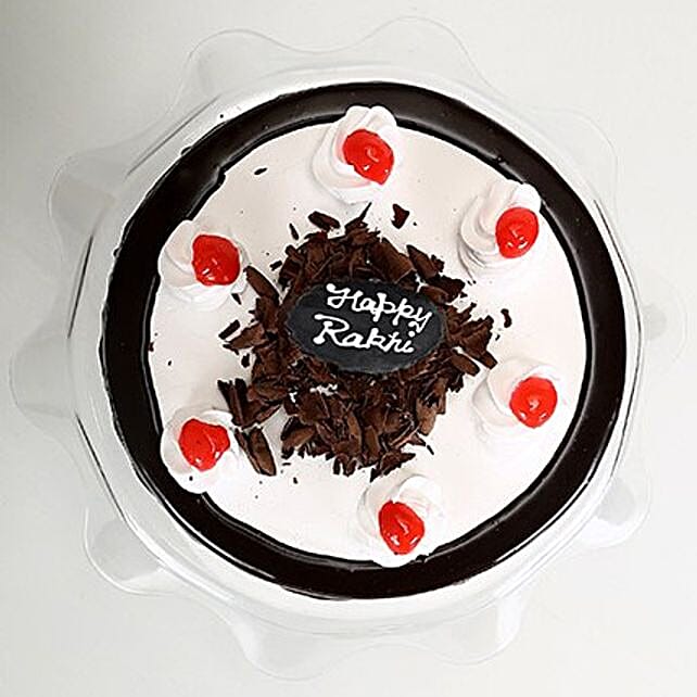 Rakhi with Blackforest Cake half kg