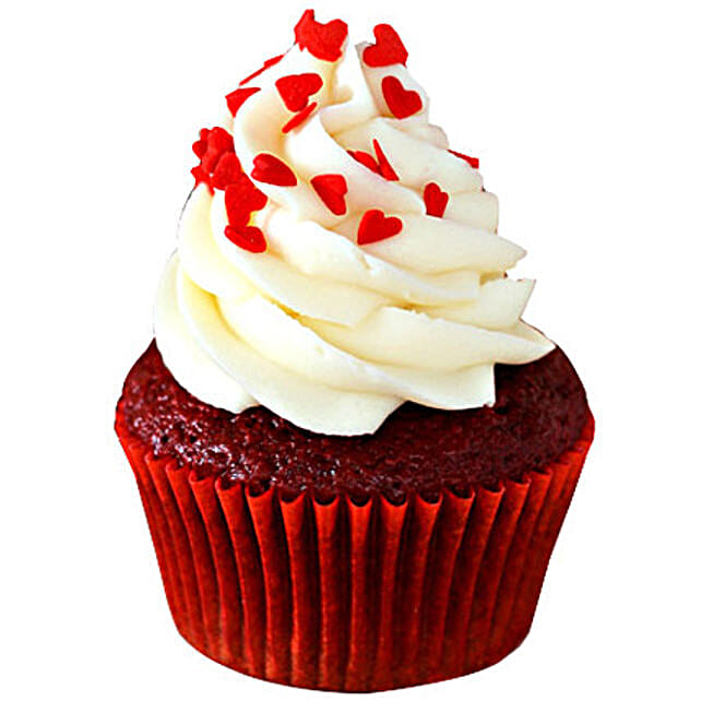 Red Velvet Cupcakes 6 Eggless