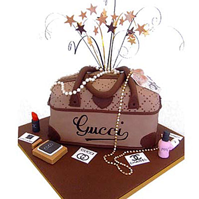 Rich Gucci handbag Cake by FNP
