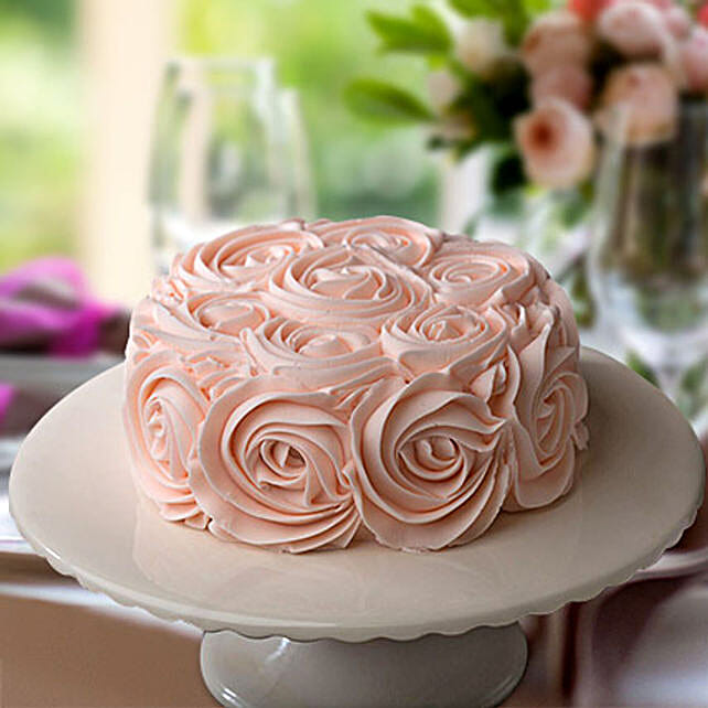 Rosy Pink Choco Cake Half Kg